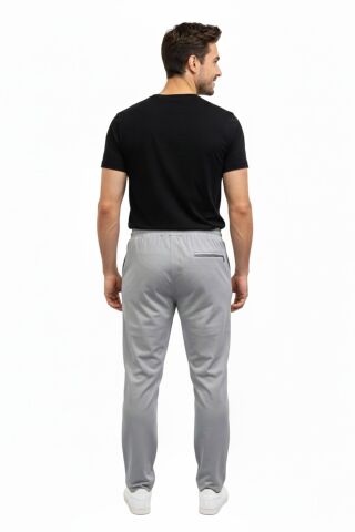 Erkek Rahat Kesim Düz Paça Dalgıç Kumaş Eşofman Altı BGL-ST05044 GRİ - 2XL