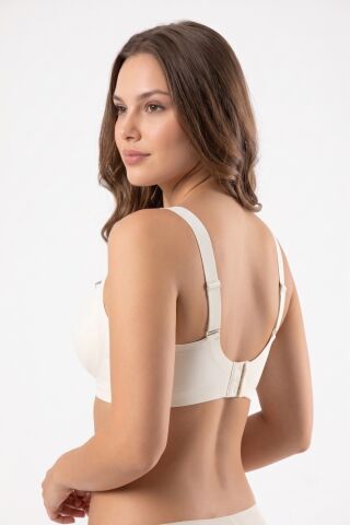 Kadın Lazer Kesim Pedli Sütyen BGL-ST05635 EKRU - L
