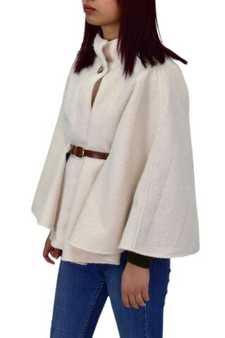 Kadın Panço Hırka BGL-ST04243 KREM - M/L