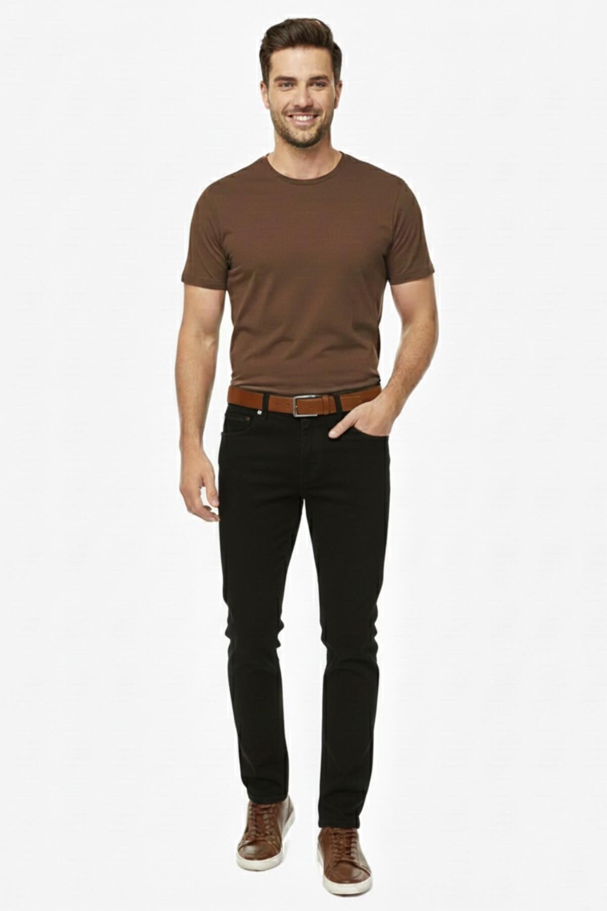 Erkek Comfort  Fit Jeans Pantolon 1101 BGL-ST05017 SİYAH - 36