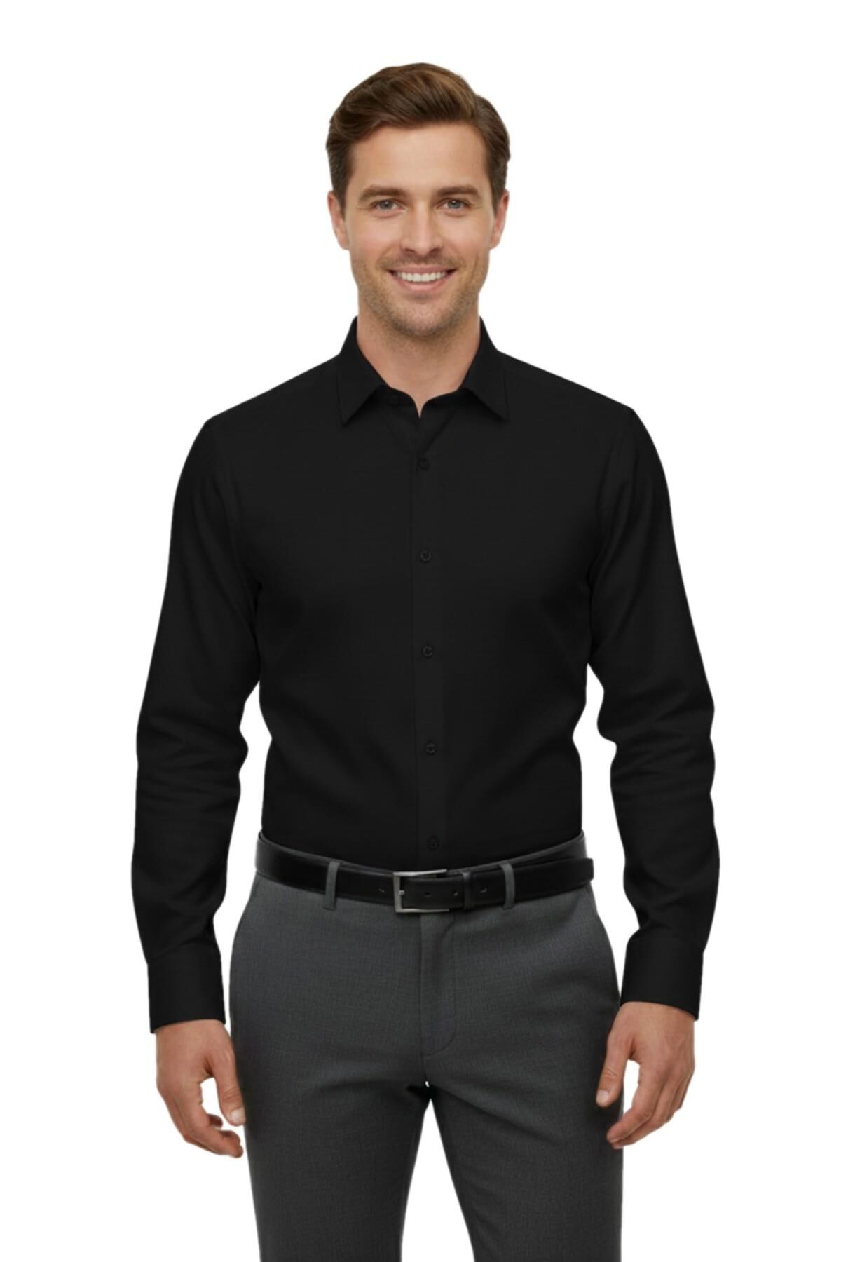 Erkek Klasik Tek Cepli Uzun Kol Gömlek 4081 BGL-ST04991