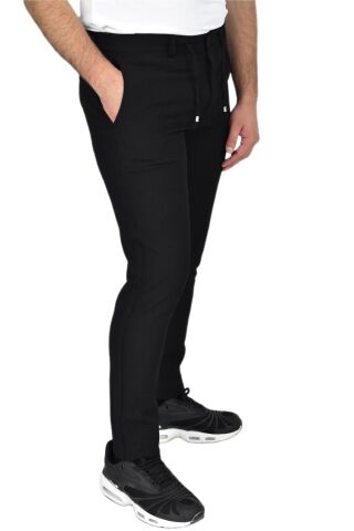 Erkek Jogger Silim Fit Kumaş Pantolon 863 BGL-ST03855 SİYAH - 33/34