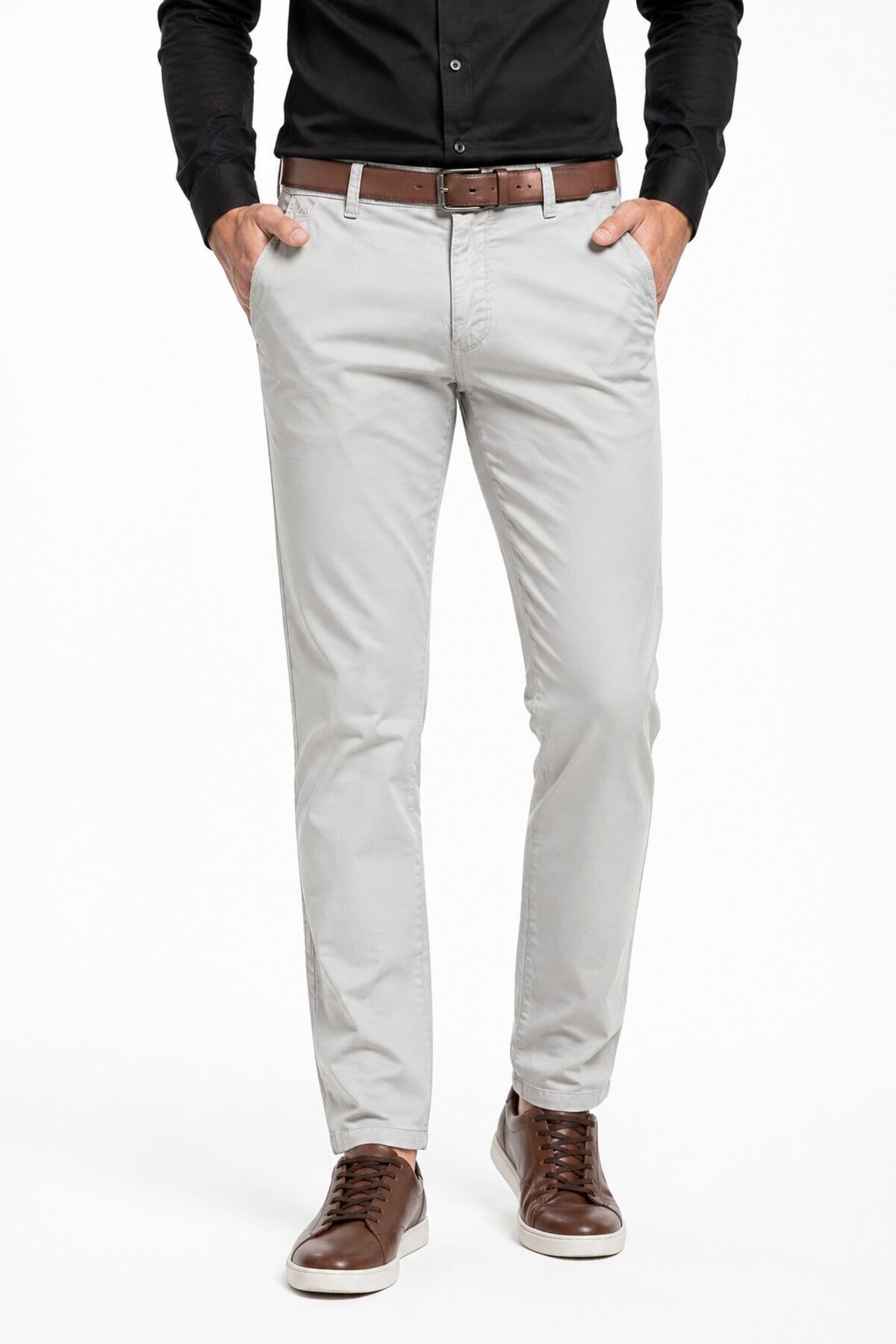 Erkek Kanvas Pantolon Regular Kalıp Yazlık BGL-ST05391 TAŞ - 40