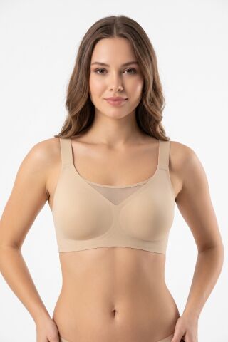 Kadın Lazer Kesim Pedli Sütyen BGL-ST05635 TEN - M