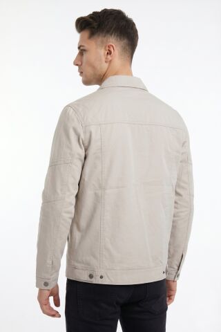 Erkek Mevsimlik Kanvas Spor Mont 8002 BGL-ST04368 TAŞ - L