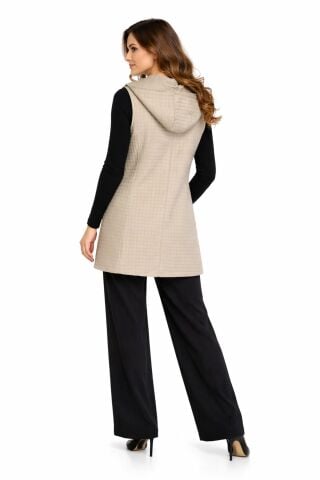 Kadın Kapüşonlu Kapitone Modelli Yelek  BGL-ST05043