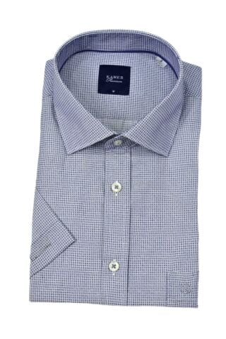 Erkek Klasik Piti Kare Kısa Kol Gömlek 9399 BGL-ST04577