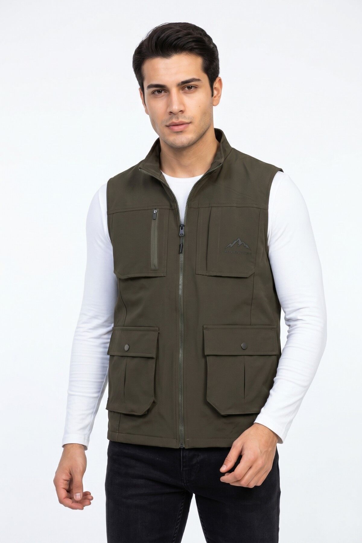 Erkek Spor Avcı Yelek BGL-ST05341 HAKİ - M