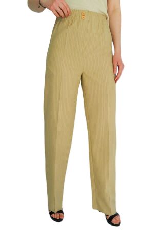 Kadın Kumaş Pantolon Klasik BGL-ST01395 BEJ - M