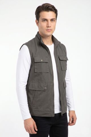 Erkek Kanvas Spor Avcı Yelek BGL-ST05340