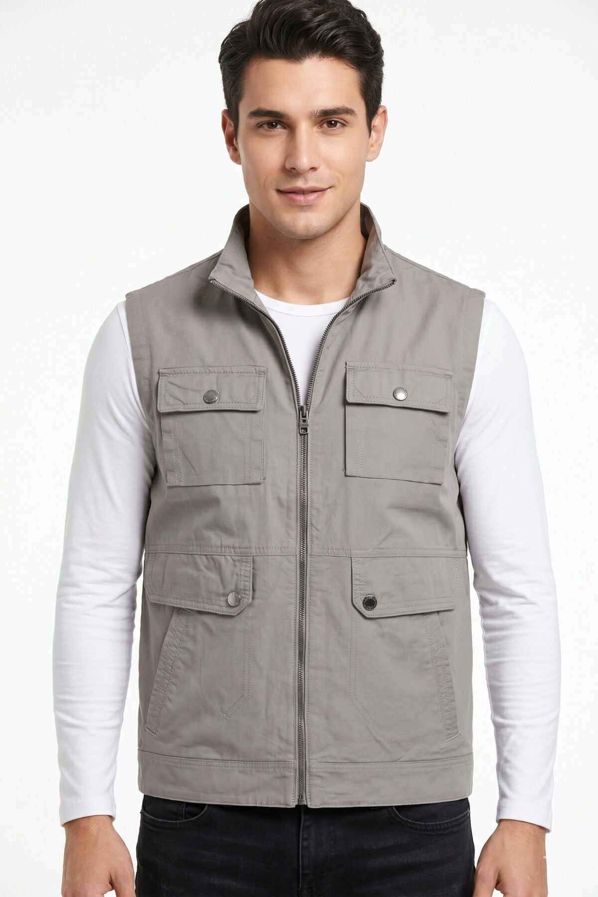 Erkek Kanvas Spor Avcı Yelek BGL-ST05340