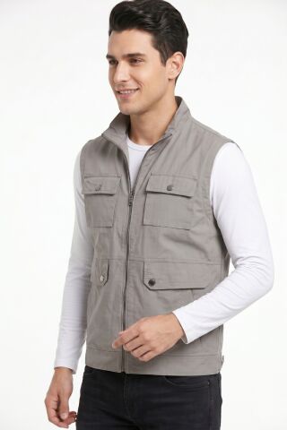 Erkek Kanvas Spor Avcı Yelek BGL-ST05340