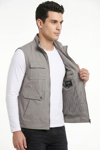 Erkek Kanvas Spor Avcı Yelek BGL-ST05340
