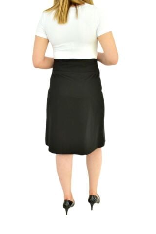 Kadın Etek Çift Pileli Siyah BGL-1245S