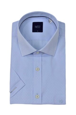 Erkek Klasik Armürlü Kısa Kol Gömlek 9408 BGL-ST04569