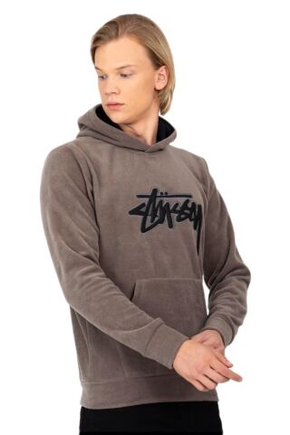 Erkek Kapüşonlu Polar Sweatshirt 6786 BGL-ST03219 VİZON - XL