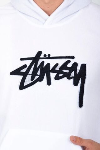 Erkek Kapüşonlu Polar Sweatshirt 6786 BGL-ST03219 BEYAZ - 2XL