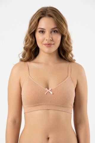 Kadın Süngerli Kabartma Desen Bambu Sütyen BGL-ST05637