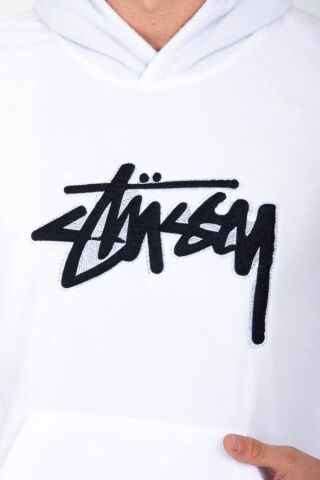 Erkek Kapüşonlu Polar Sweatshirt 6786 BGL-ST03219 BEYAZ - S