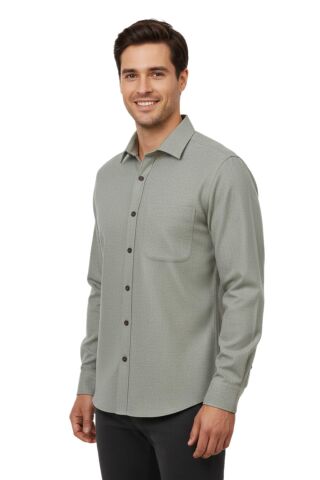 Erkek Kışlık Uzun Kol Tek Cepli Gömlek 4084 BGL-ST04993