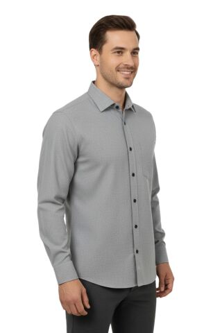 Erkek Kışlık Uzun Kol Tek Cepli Gömlek 4084 BGL-ST04993