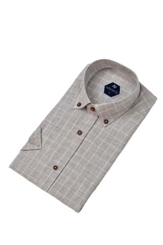 Erkek Klasik Tek Cepli Kısa Kol Gömlek BGL-ST04555