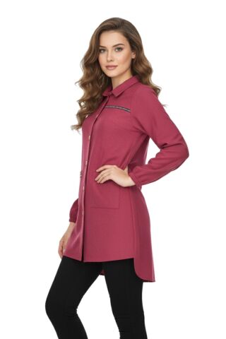 Kadın Kışlık Cepli Tunik BGL-ST02343 HAKİ - 40