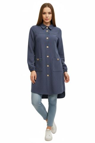 Kadın Kışlık Cepli Tunik BGL-ST02343 HAKİ - 40