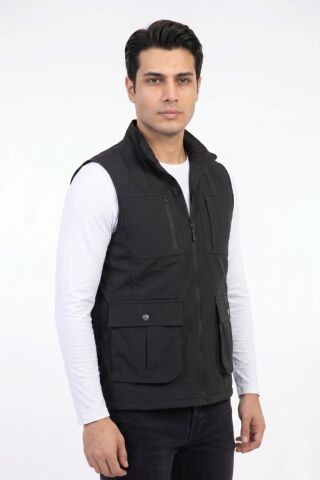 Erkek Spor Avcı Yelek BGL-ST05342 SİYAH - M