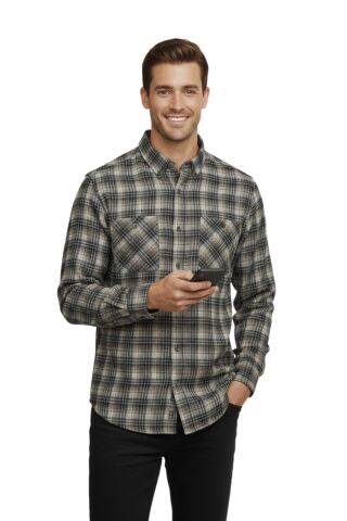 Erkek Kışlık Uzun Kol Çift Cepli Gömlek 4045 BGL-ST04994