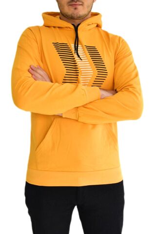 Erkek Kapüşonu Sweat Baskılı 1029 BGL-ST01732 SARI - XL
