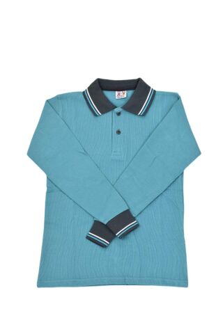Kolej Polo Yaka Sweat Yeşil Füme BGL-ST03879 YEŞİL - 8 YAŞ