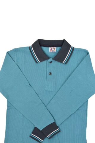 Kolej Polo Yaka Sweat Yeşil Füme BGL-ST03879 YEŞİL - 8 YAŞ