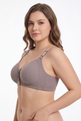 Kadın Önden Çıtçıtlı Süngerli Sütyen C Cup BGL-ST05639 PUDRA - 90 C