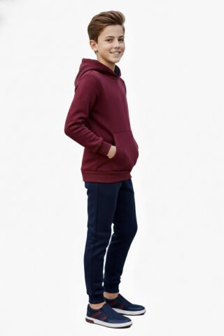 Erkek Çocuk 3 İplik Kombin Eşofman Takım BGL-ST05048 BORDO - 8 YAŞ