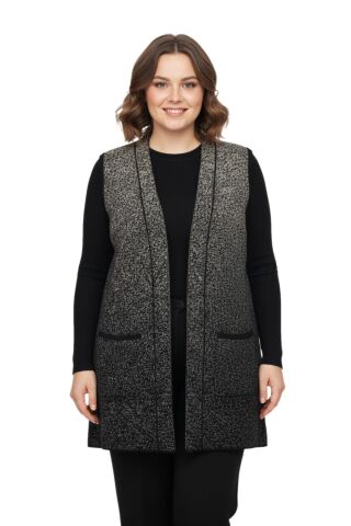 Kadın Anne Triko Yelek BGL-ST05063 VİZON - M