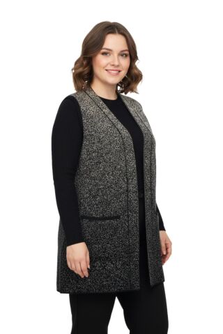 Kadın Anne Triko Yelek BGL-ST05063 VİZON - M