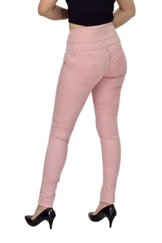 Kadın Yüksek Bel Kanvas Pantolon BGL-ST01575 SAFRAN - 28/32