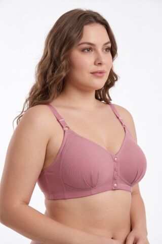 Kadın Önden Çıtçıtlı Süngerli Sütyen C Cup BGL-ST05639 PUDRA - 95 C