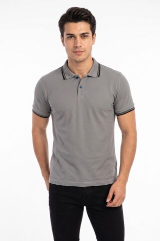 Erkek Gri Polo Yaka Tişört LDB BGL-ST04907