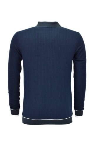 Erkek Spor Mevsimlik Polo Yaka Sweatshirt BGL-ST03932 PETROL - 2XL