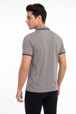 Erkek Gri Polo Yaka Tişört LDB BGL-ST04907 GRİ - 3XL