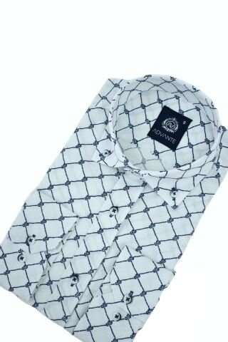 Erkek Silim Fitt Çizgi Kareli Uzun Kol Gömlek BGL-ST02981