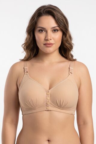 Kadın Önden Çıtçıtlı Süngerli Sütyen C Cup BGL-ST05639 TEN - 95 C