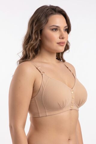 Kadın Önden Çıtçıtlı Süngerli Sütyen C Cup BGL-ST05639 TEN - 95 C