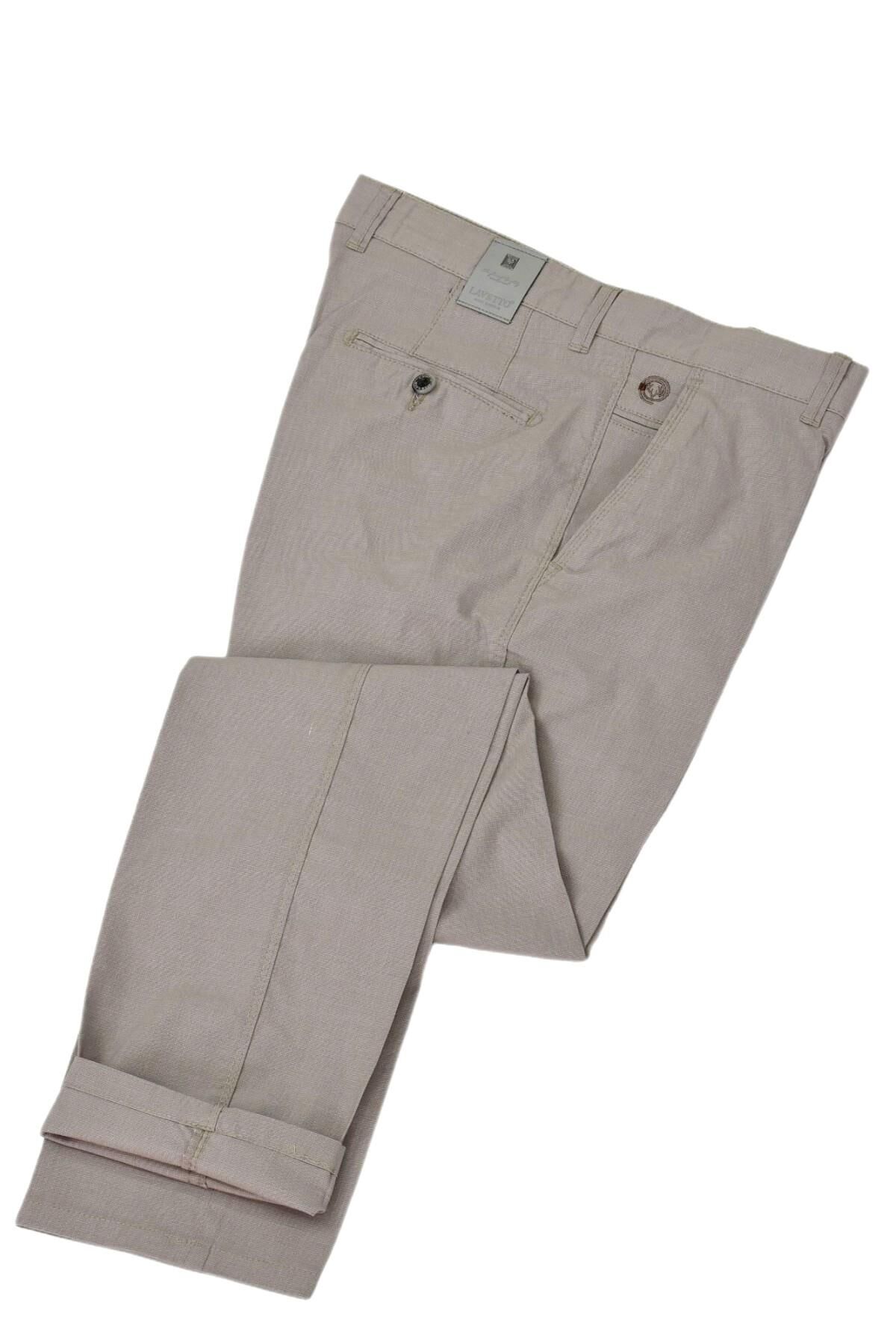 Erkek Kanvas Yazlık Pantolon Klasik 1338 BGL-ST04761 BEJ - 56