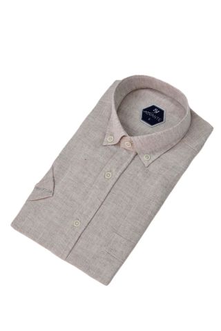 Erkek Klasik Tek Cepli Kısa Kol Gömlek BGL-ST04557