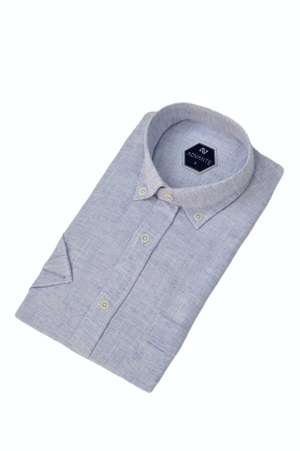 Erkek Klasik Tek Cepli Kısa Kol Gömlek BGL-ST04557