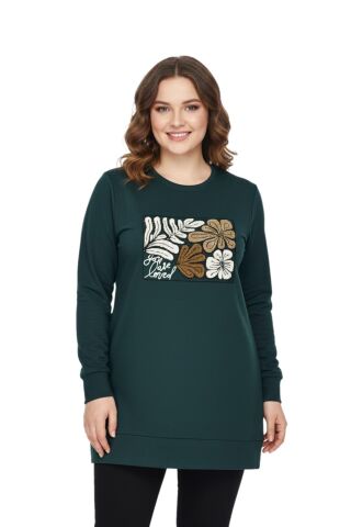 Kadın Sıfıryaka Önü Nakışlı Tunik BGL-ST05085