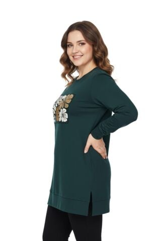 Kadın Sıfıryaka Önü Nakışlı Tunik BGL-ST05085